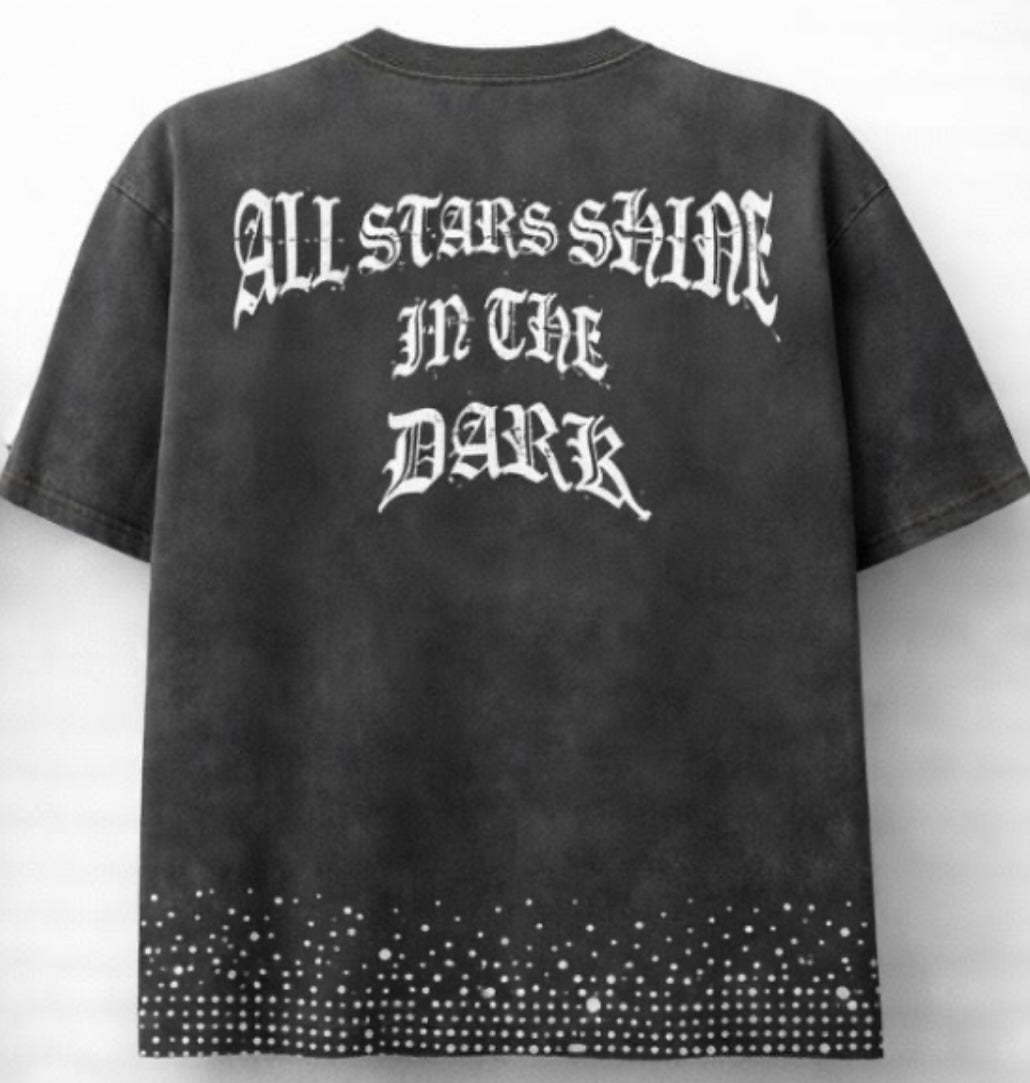 NDG ALL Stars Shine in The Dark-Washed Black Tee