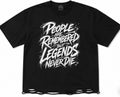 People are remembered, but legends never die oversized graphic Tee